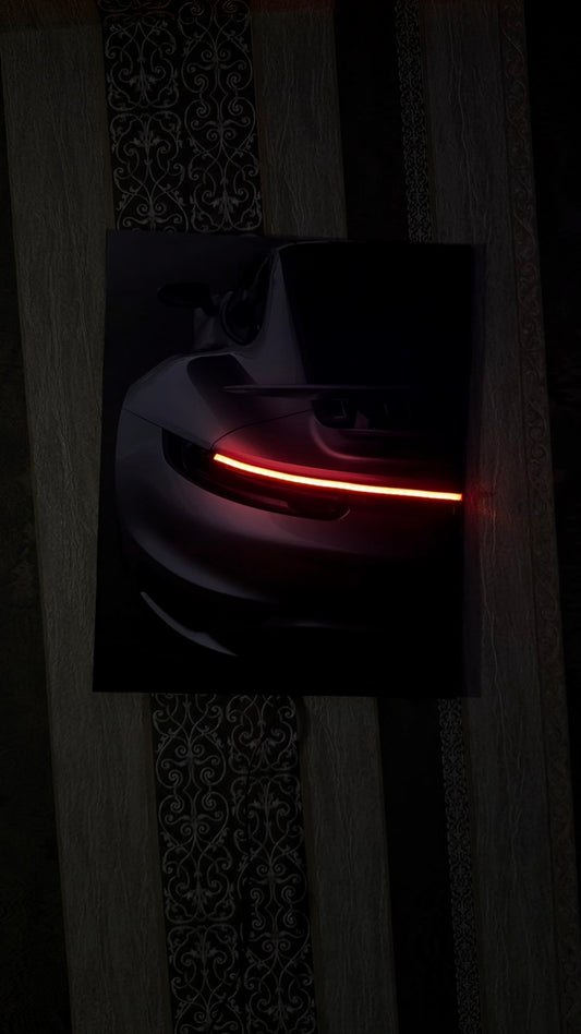 Wooden porche poster