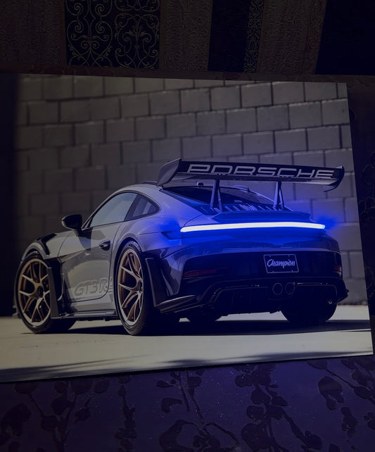Blue gt3 porche