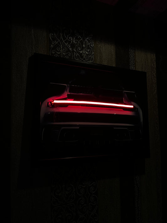 Porche neon poster