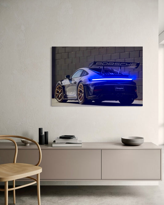 Blue gt3 porche
