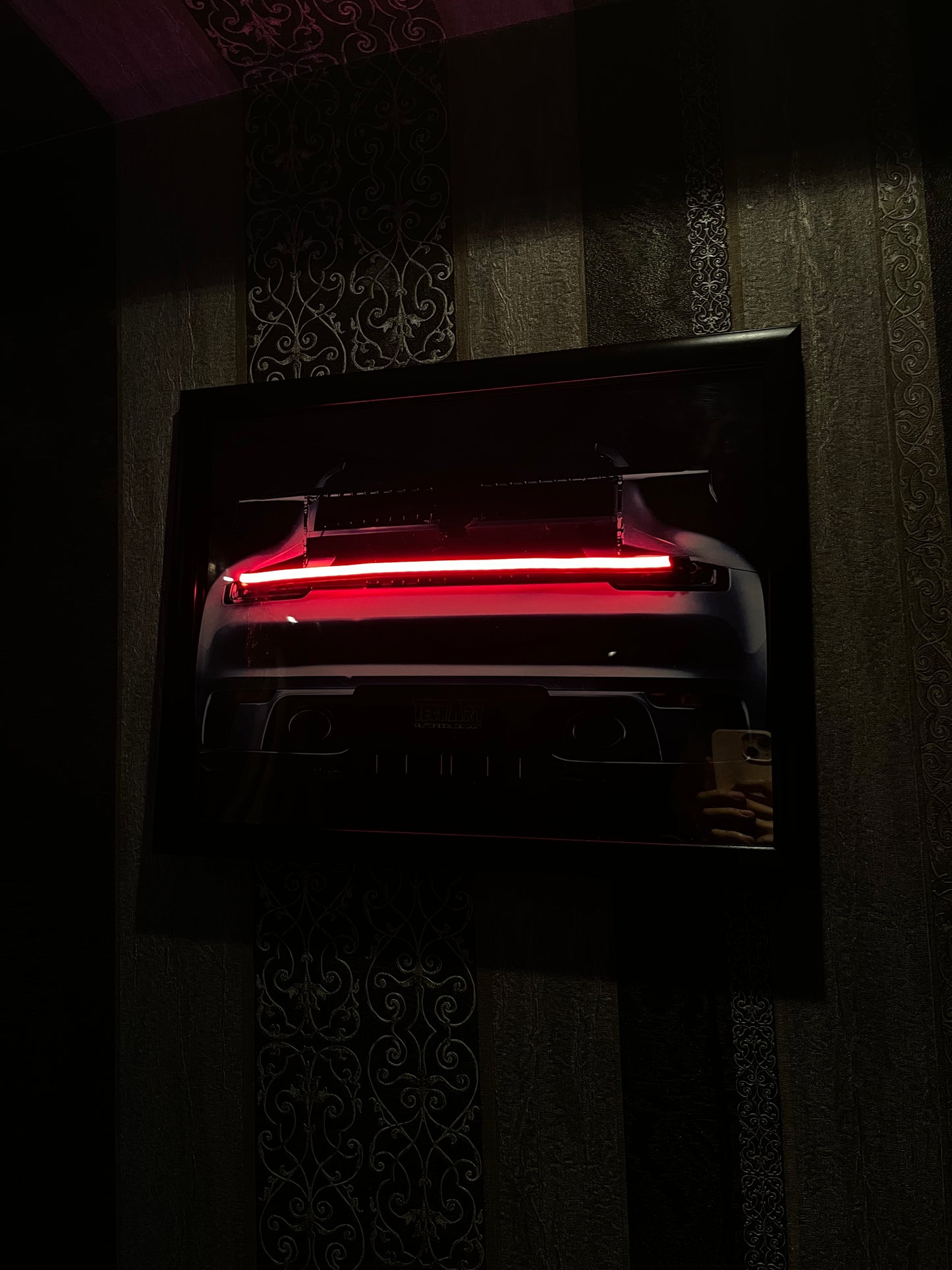 Porche neon poster