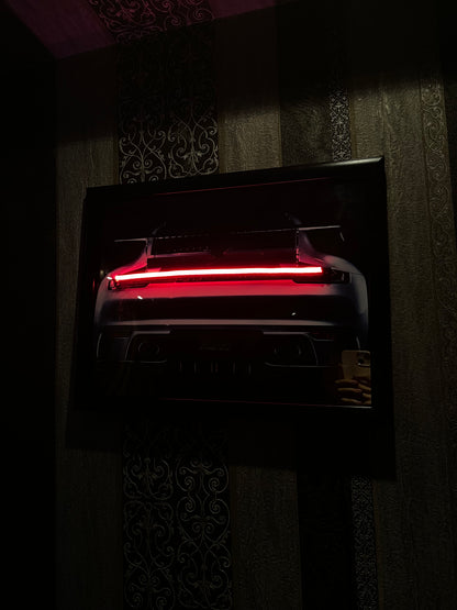 Porche neon poster