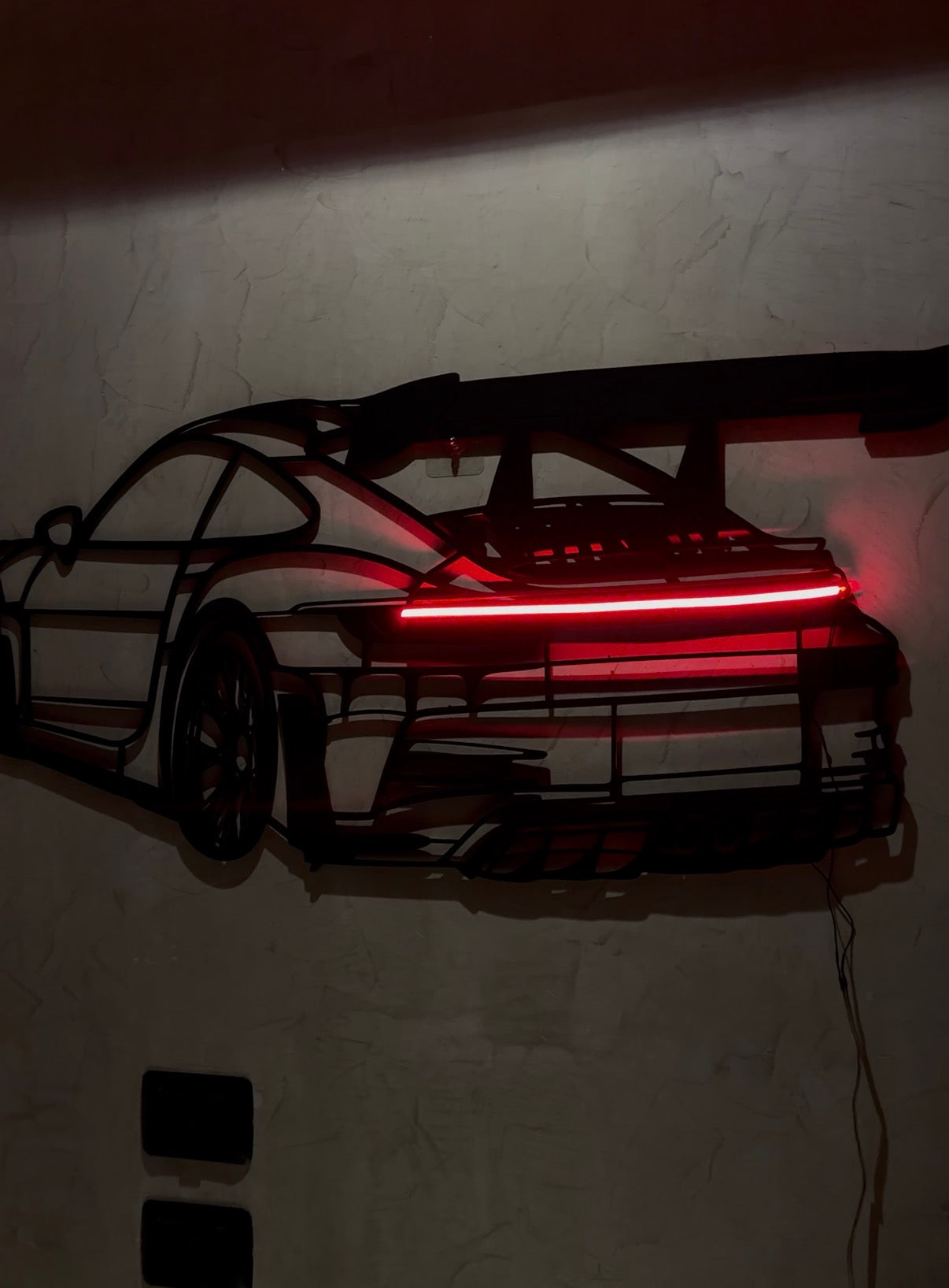 3D NEON PORCHE POSTER XL