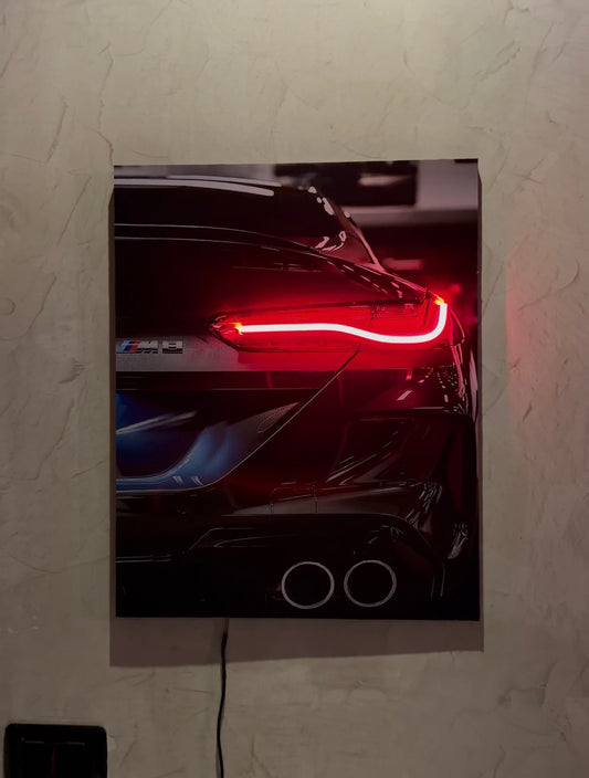 Bmw wooden poster