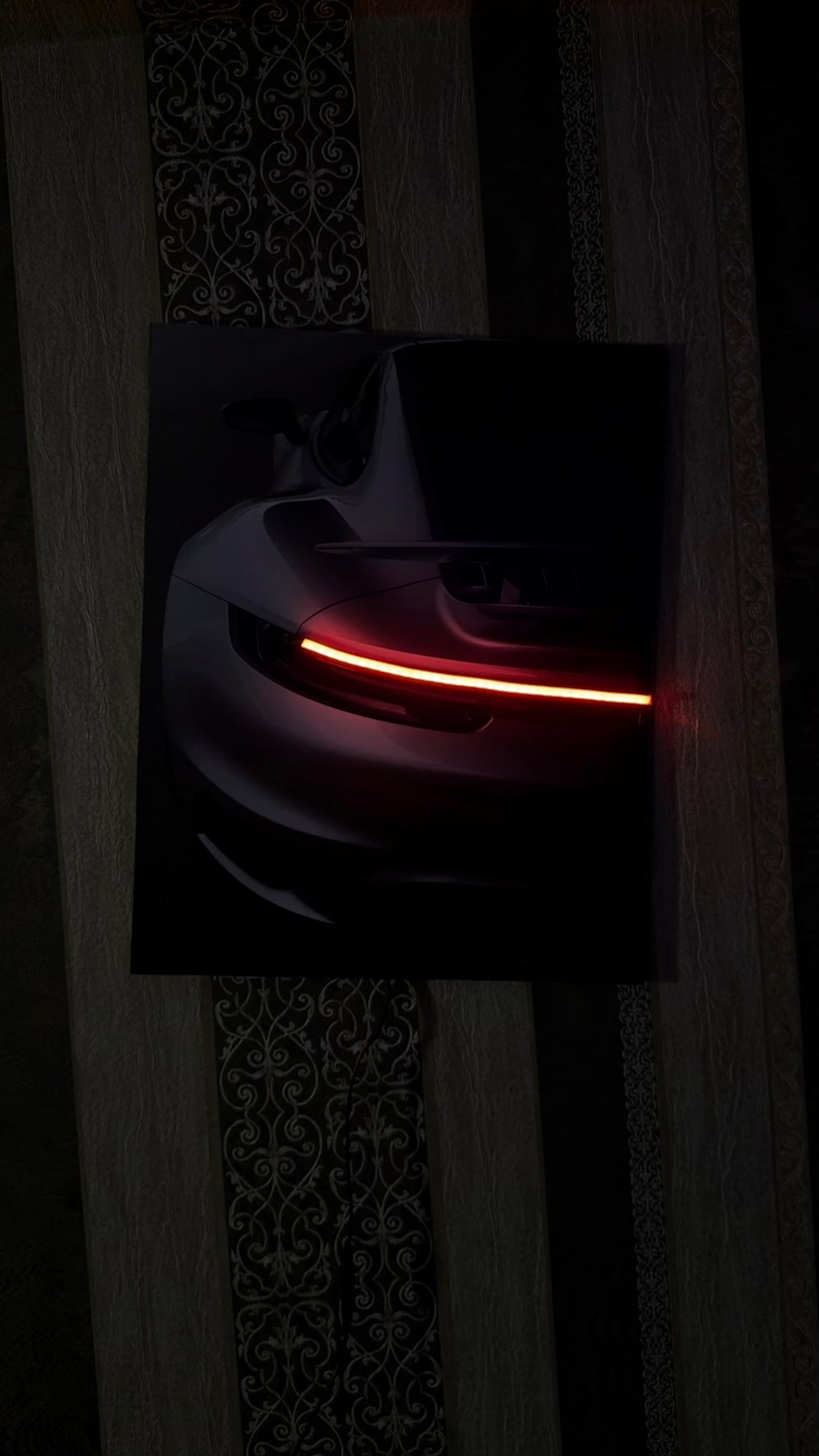 Wooden porche poster