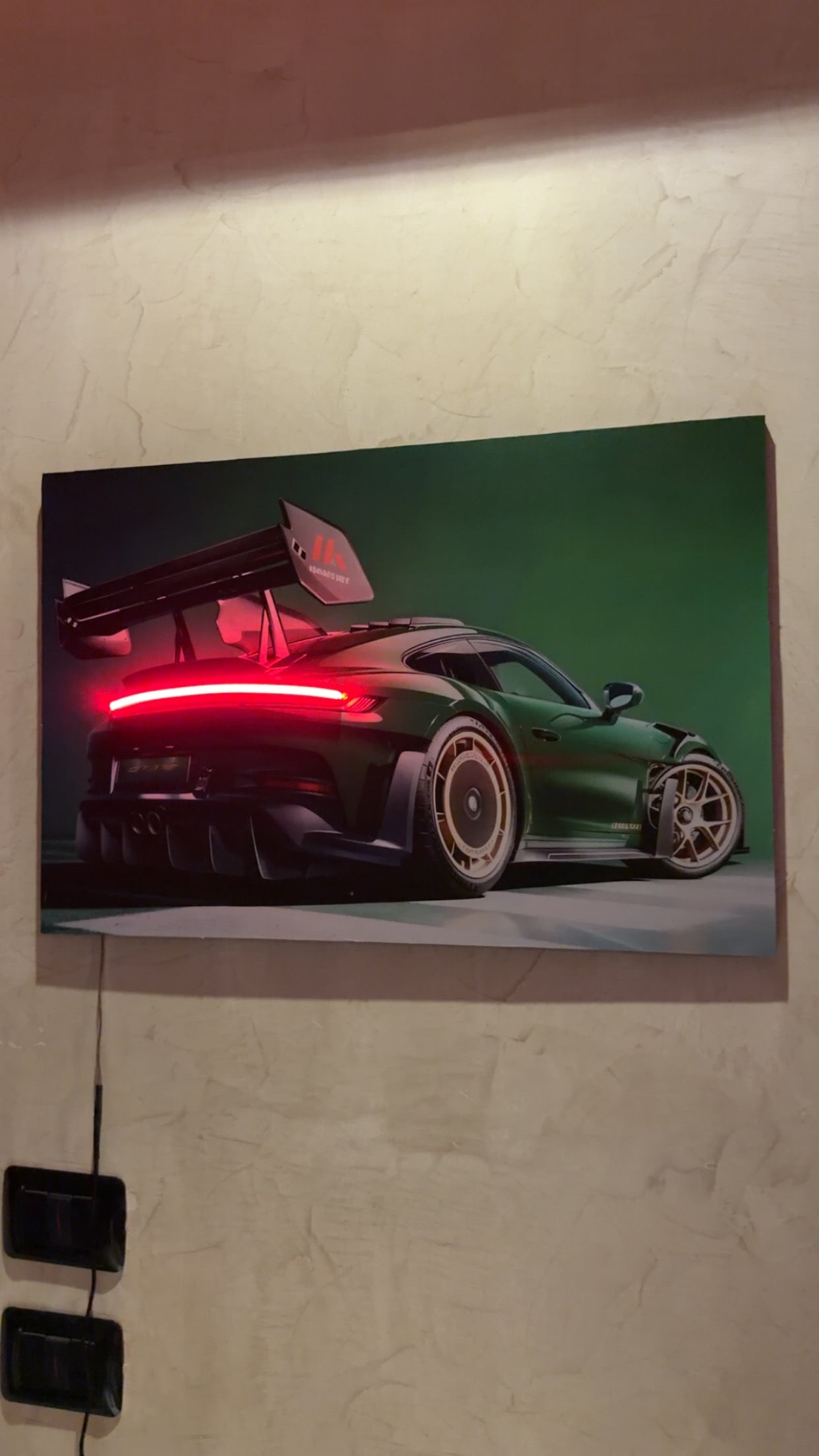 Green gt3 rs poster