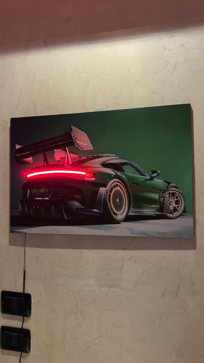 Green gt3 rs poster