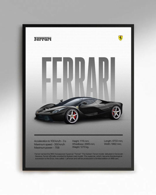 Ferrari poster frame