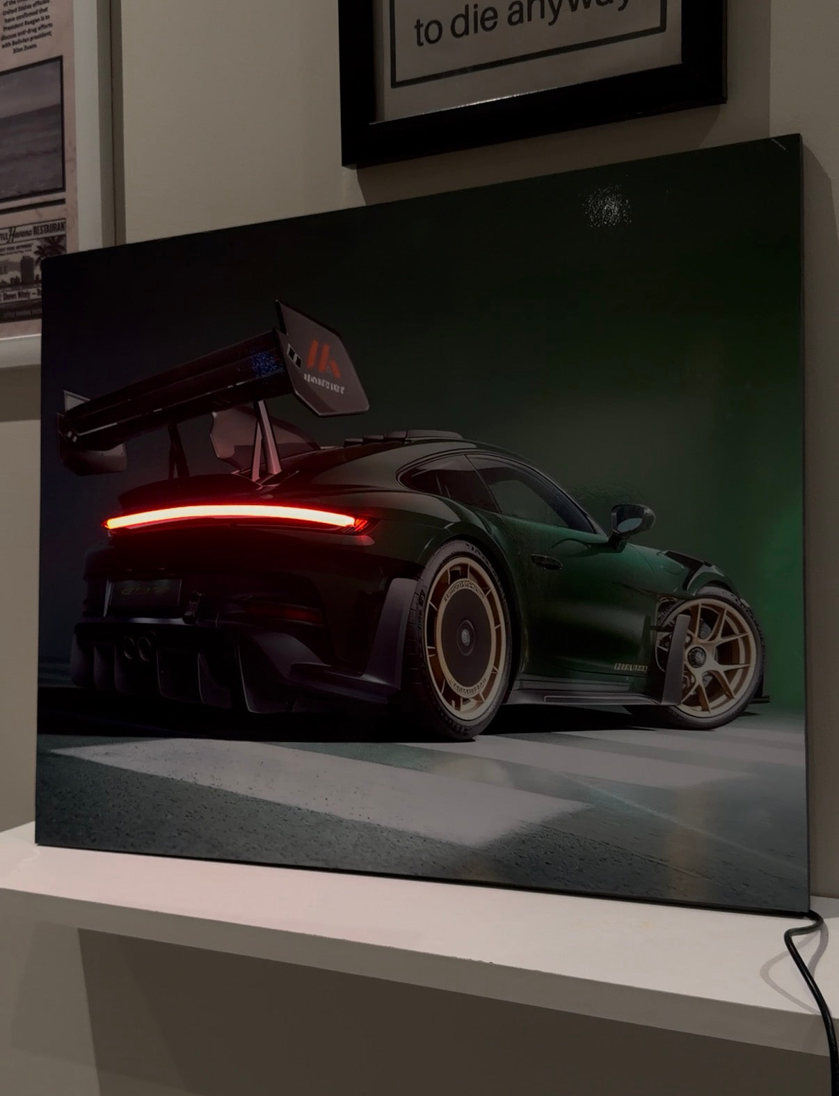 Green gt3 rs poster