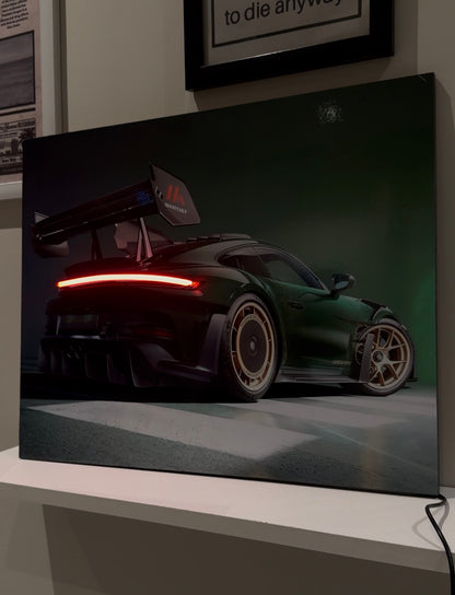 Green gt3 rs poster