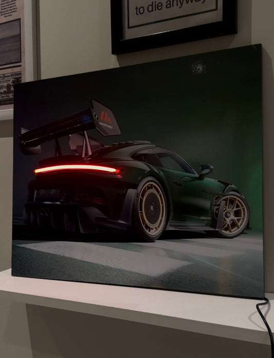 Green gt3 rs poster