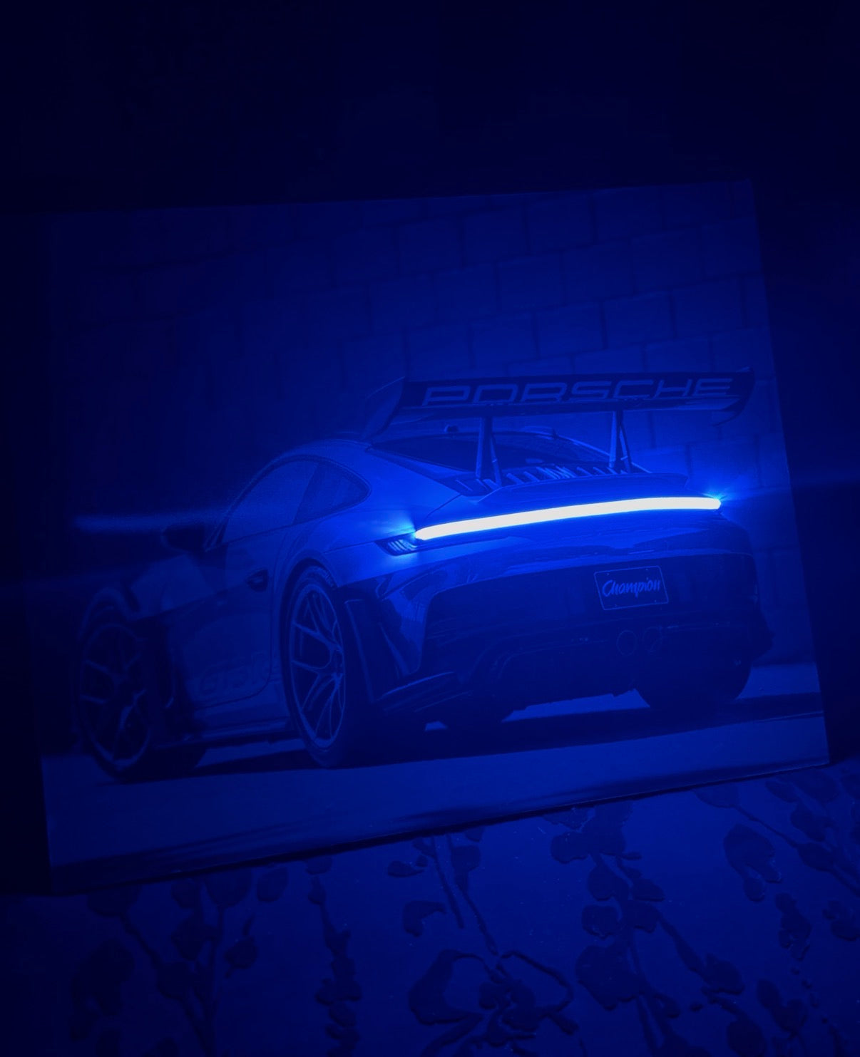 Blue gt3 porche